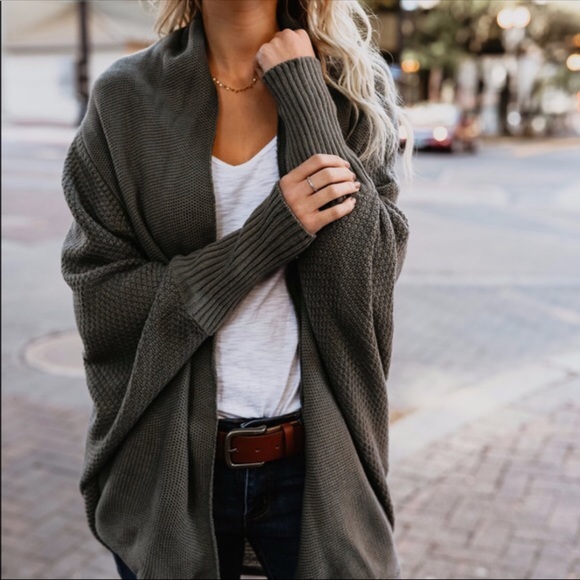 ✨LAST 1✨Sage Dolman Cardigan - Picture 8 of 8